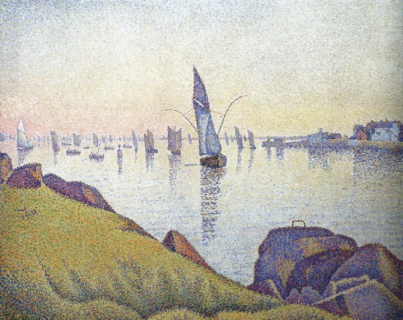 Paul Signac evening calm concarneau opus china oil painting image